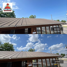 Commercial-Exterior-Cleaning-Project-Metal-Roof-Soft-Wash-Pressure-Washing-Property-Prep-Services 1