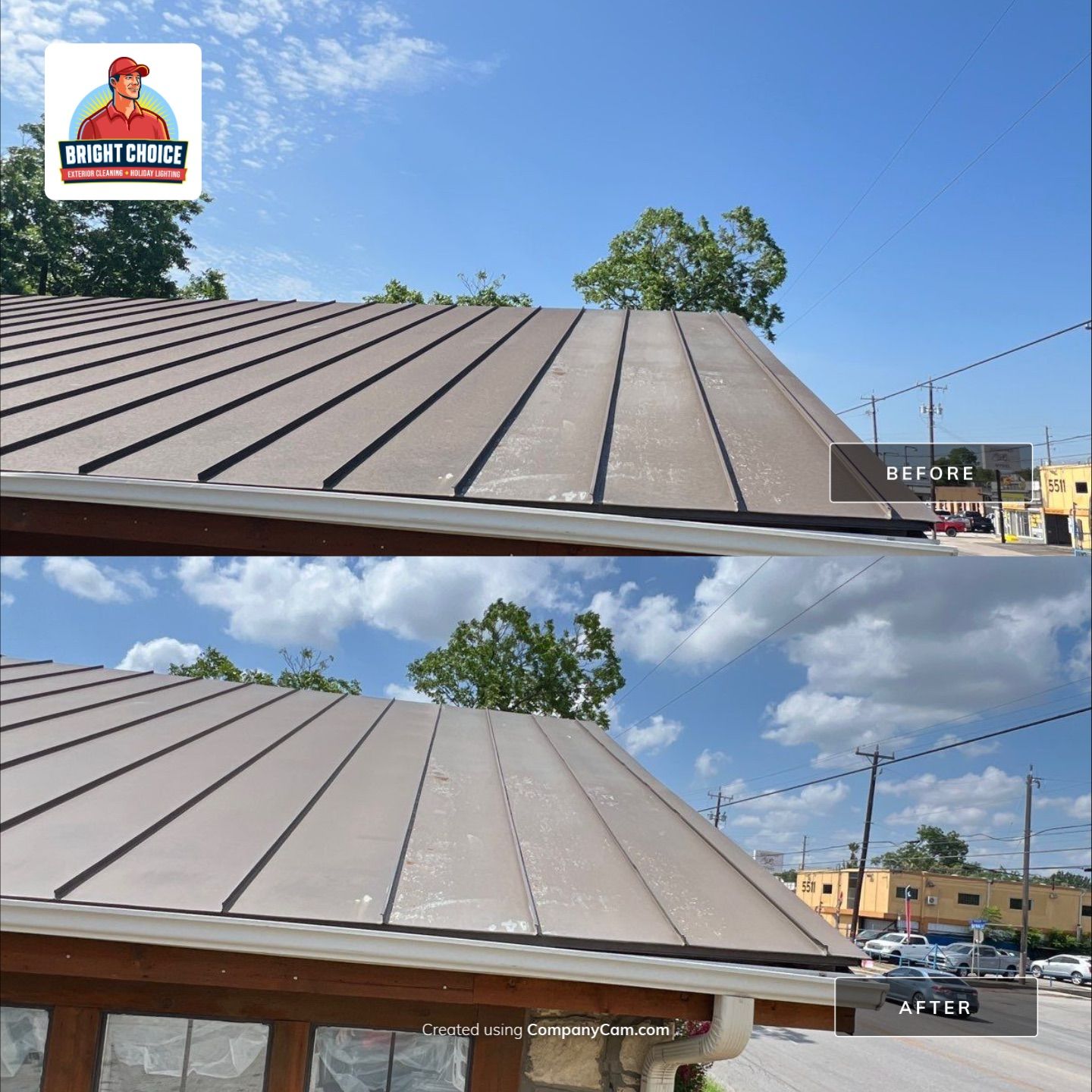 Commercial Exterior Cleaning & Roof Soft Washing Project – San Antonio, TX