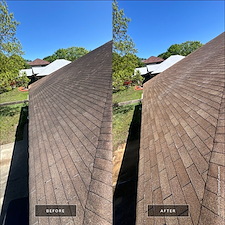 Front-Roof-Section-Shingle-Soft-Wash-Algae-Mildew-Removal-Approx-435-SQFT 1