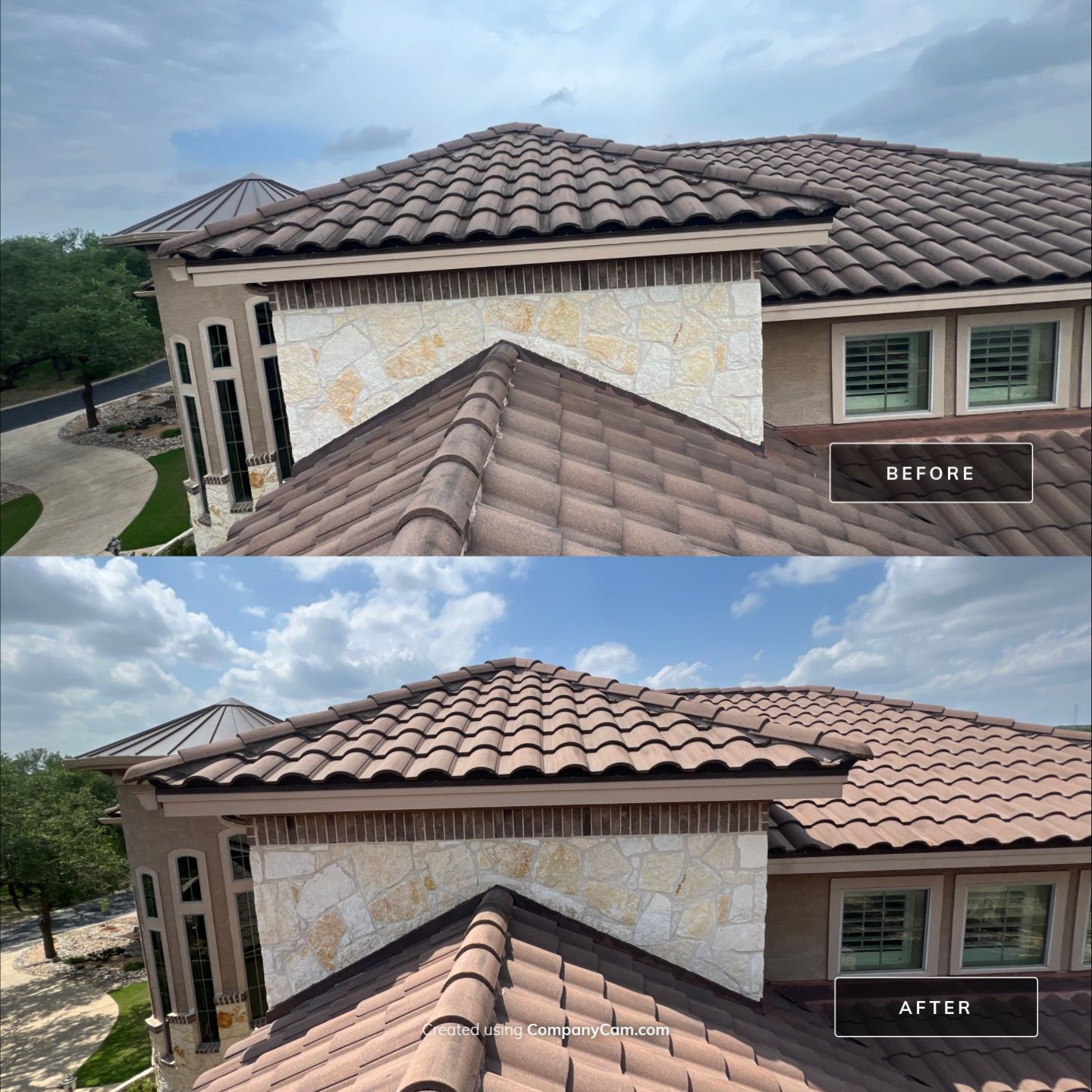 Roof Soft Wash Tile Cleaning Project – Safe & Effective Algae Removal