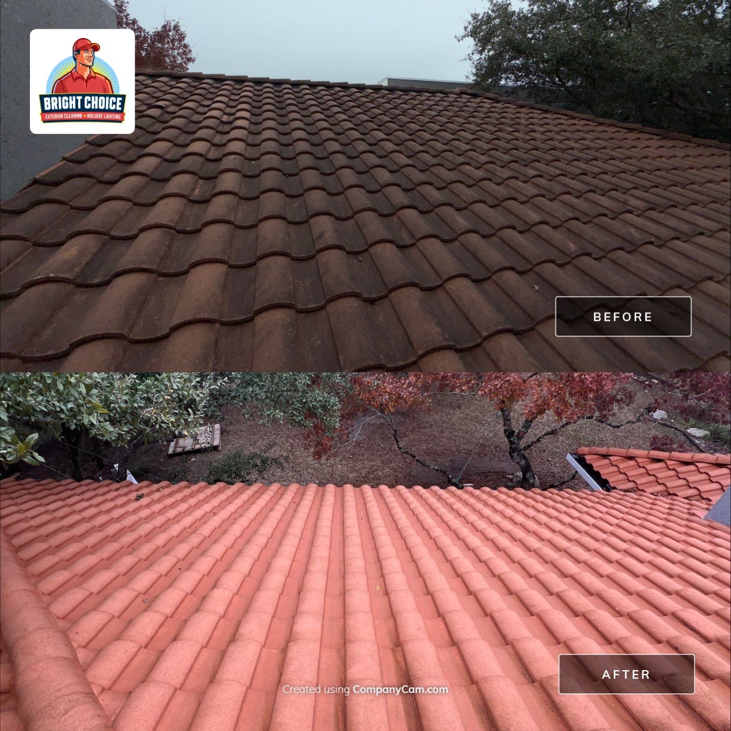 Tile Roof Soft Wash Project – Safe & Effective Algae Removal